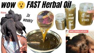 Wow DIY FAST HAIR GROWTH OIL/ Grow Longer Hair 10x Faster in 2024.