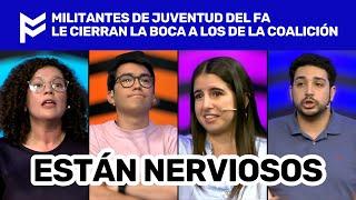 MILITANTES DE JUVENTUD DEL FA, LE CIERRAN LA BOCA A LOS DE LA COALICIÓN