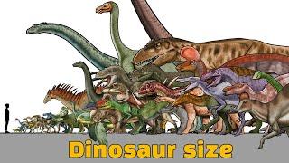 Moving Dinosaur Size Comparison 2D | Animated Size Comparison | dinosaur name study