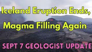 Iceland's Fifth Eruption of 2024 Is Over But Magma Fills Subsurface: Geologist Analysis