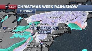 New York City Sees First December Snowfall In Years - Northeast Potential For Christmas Eve Snow