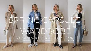 SPRING CAPSULE WARDROBE 2022 | 30 PIECE COLLECTION | MINIMAL STYLE