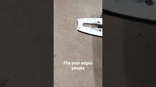 Chainsaw bar maintenance 101.1