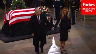 BREAKING: President-Elect Trump And Melania Visit Capitol Rotunda Where Jimmy Carter Lies In State