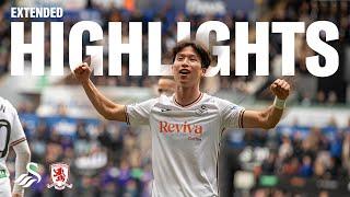 Swansea City v Middlesbrough | Extended Highlights