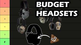 Budget Headset Ranking (Peltor, Howard Leight, Walker, Axil, Ultrx)