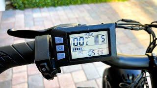 Jansno eBike settings X50 X70 - advanced display settings P01-P20