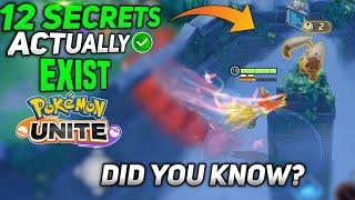 12 Secrets you didn't know about Pokemon unite
