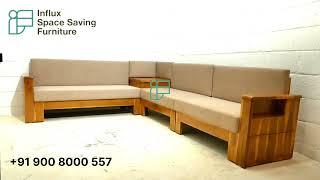 Mysore teak wooden sofa set |  Teak wood furniture manufacturer in Bangalore | Teak wood sofa