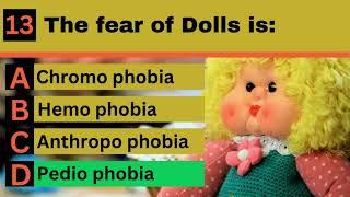 GK Quiz on Phobias: Explore common phobias and their names