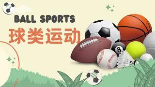 【球类运动Ball Sports】足球️ 篮球 网球  冰球️ | Learn Chinese vocabulary for ball sports