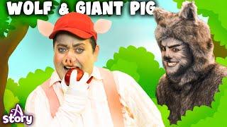 The Bad Wolf and the Giant Pig | English Fairy Tales & Kids Stories