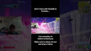 DO NOT MESS WITH GODZILLA IN FORTNITE #shorts #fortnite #streamer #fail #viralvideo #godzilla