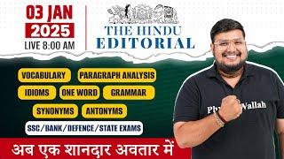 The Hindu Editorial Today | 03 January 2025 | The Hindu Analysis | The Hindu Vocab by Bhragu Sir