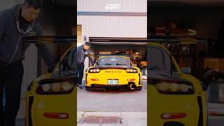 Mazda RX-7 YELLOW  drift attack #mazdarx7 #creator #otomotif #jdm #reaction #stanced #cars