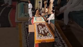 14 june Birthday Shaykh Muhammad Hassan Haseeb ur Rehman Eidgah Sharif Rawalpindi. Cake birthday