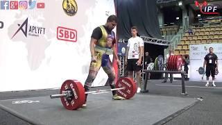 Alex Ochoa - 14th Place 637.5kg Total - 74kg Class 2019 IPF Classic Worlds