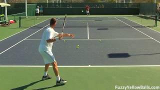 Marat Safin Forehands from the Back Perspective in HD