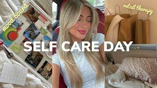 self care day  vision boards, retail therapy, & makeup VLOG