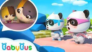 Bayi Panda & Tim Penyelamat Super | Lagu Edukasi Gempa Bumi | BabyBus Bahasa Indonesia