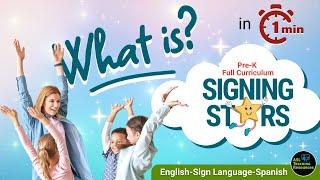 Best Preschool Curriculum. See How Easy Signing Stars is to include ASL & Spanish with Students.