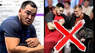 ALIZHAN'S "LEAKED MESSAGES" CREATES HAVOC IN ARMWRESTLING WORLD..
