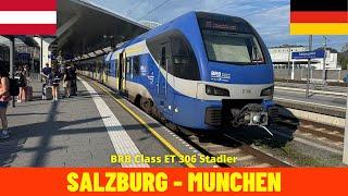 Führerstandsmitfahrt Salzburg - München (Österreich & Deutschland) 4K