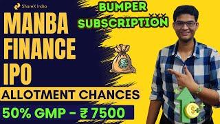 Manba Finance IPO Allotment Chances | Manba Finance IPO GMP | Manba Finance Limited IPO | ShareX