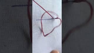 how to do chain stich in simple way.  #chain stich #snehas hand embroidary
