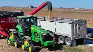 Watch 50+ Stunning Drone Shots: CASE IH 8250 Combines Harvesting Soybeans in Dry Midwest Fields!