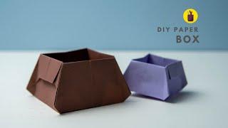 DIY Paper Box | Paper Craft | The Crafty Tube