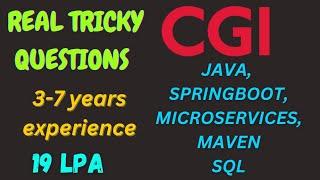 3-7 Years Interview Experience | Java | Spring Boot | Microservices | Maven | SQL