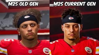 Madden 25 Current Gen vs Old Gen Side by Side!