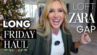 LONG Friday Haul  ZARA GAP LOFT & Beauty!!