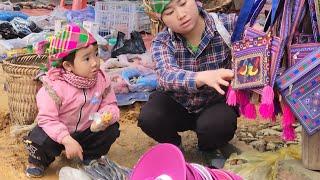 What happened-single mother Sung Luyen and Kieu Dung went to the marketing for the first time?.