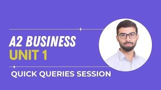 QUICK QUERIES - A2 BUSINESS UNIT 1