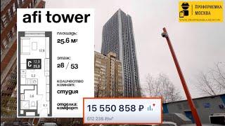 Застройщик AFI Development. Приемка квартиры с отделкой в жк бизнес-класса AFI TOWER #афи#park#тауэр