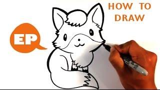 How to Draw a Cute Fox - Easy Pictures to Draw