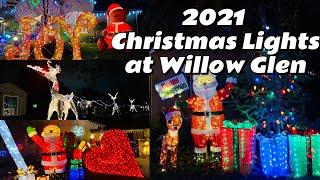 2021 Christmas Lights | Willow Glen, San Jose, CA | Santa Clara | Bay Area | USA|圣诞节