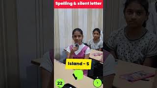 English Spelling & Silent word | Spoken english | classroom activity | #education #shorts