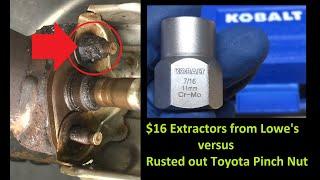 Kobalt Bolt Extractors Remove Rusted-out Exhaust Lock Nuts (Kobalt 59968) - Extractor Tool Review