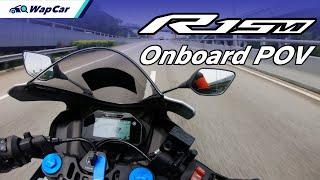 2022 Yamaha R15M VVA Onboard POV & Quickshifter Test