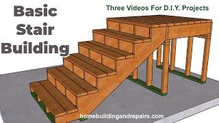 Basic Stair Building Tutorial - Separate Riser Calculations And Stringer Math Details