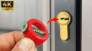 Emergency Opening Of Doors!! Unlock Your Lock In 1 Minute With This Amazing Tool