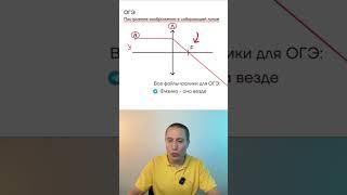 Построение в собирающей линзе #огэ #физика #огэфизика