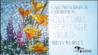 Claremont Heritage 2024 Awards Gala - Cutural Heritage Awardee - Brian Worley