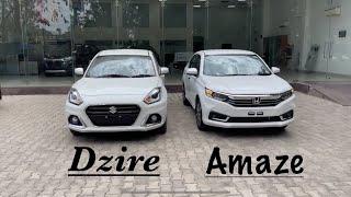 Honda Amaze Vs Maruti Suzuki Dzire || TOP MODELS Comparison || 2024  #amaze #dzire