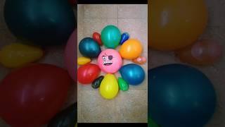 Water colour pirate ship  balloon popping and reversing video ASMR #satisfying #shorts