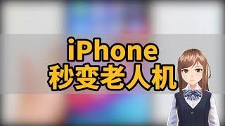 iPhone秒变老人机！