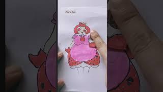 Princess loolilalu diy paper crafts #shorts #jovitafun #tadc